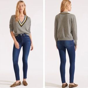 Veronica Beard Dark Blue Kate 10” Skinny Jeans Women’s Size 30 Preowned